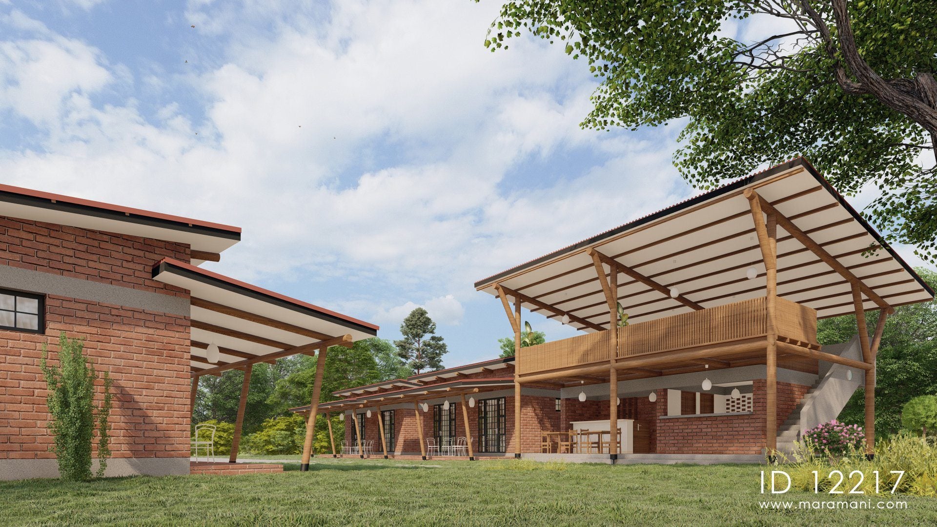 Hostel rooms and kitchen - ID 12217