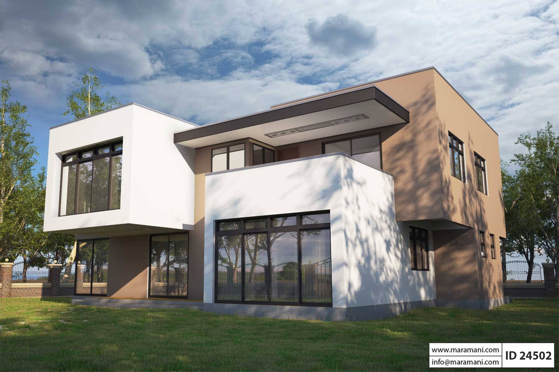 4 Bedroom Modern House Plan - ID 24502
