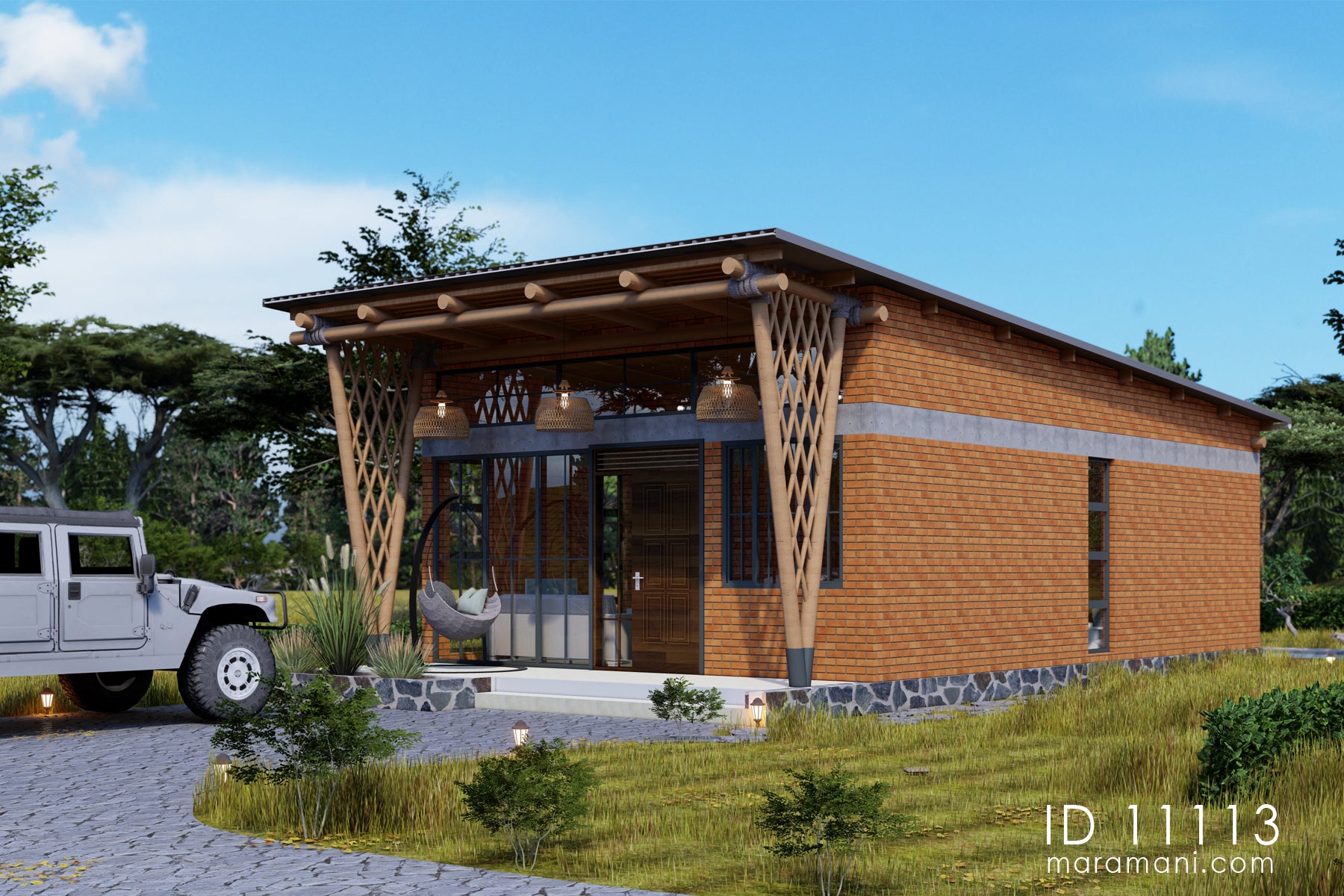 1-Bedroom, Single-Story House Plan - ID 11113