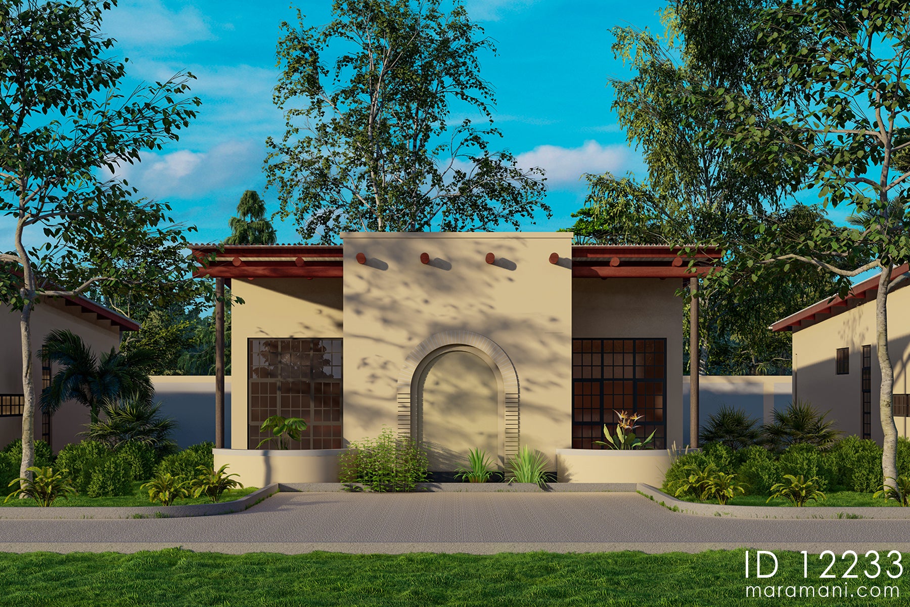 1-story 2 Bedrooms house Plan - ID 12233