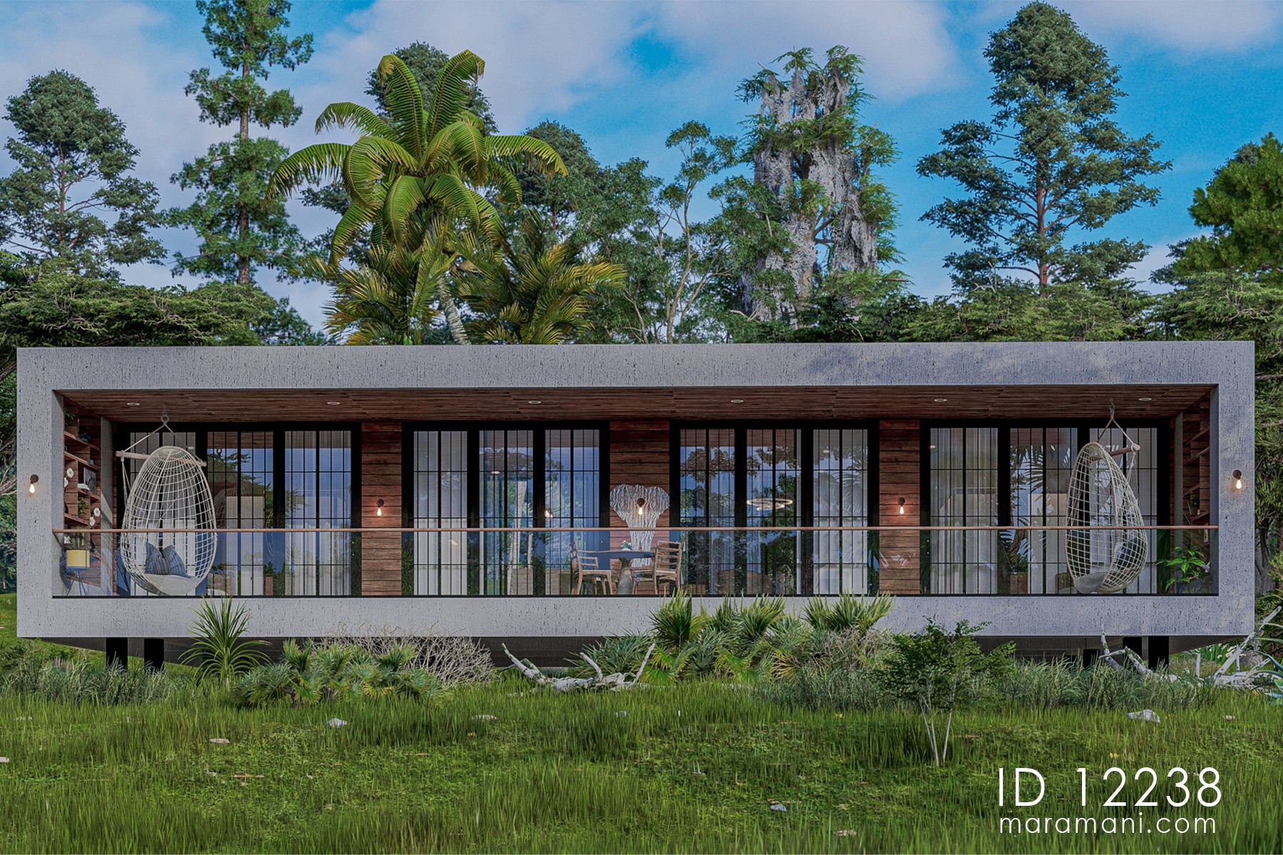 Cozy 2 Bedrooms, 1-Story House Plan - ID 12238