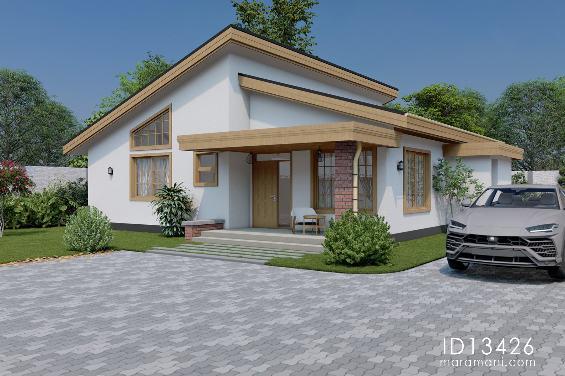 3-Bedroom House Plan - ID 13426