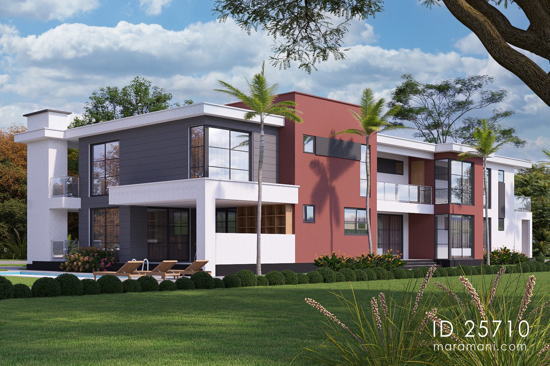 Luxurious 5-Bedroom 2-Story Mansion with Premium Amenities   – ID 25710