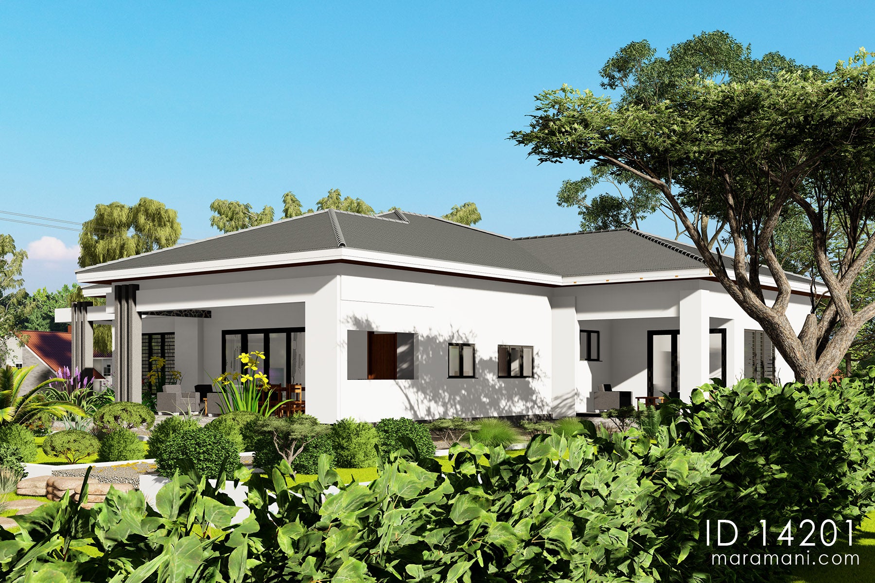 4 Spacious Bedrooms Bathrooms - ID 14201