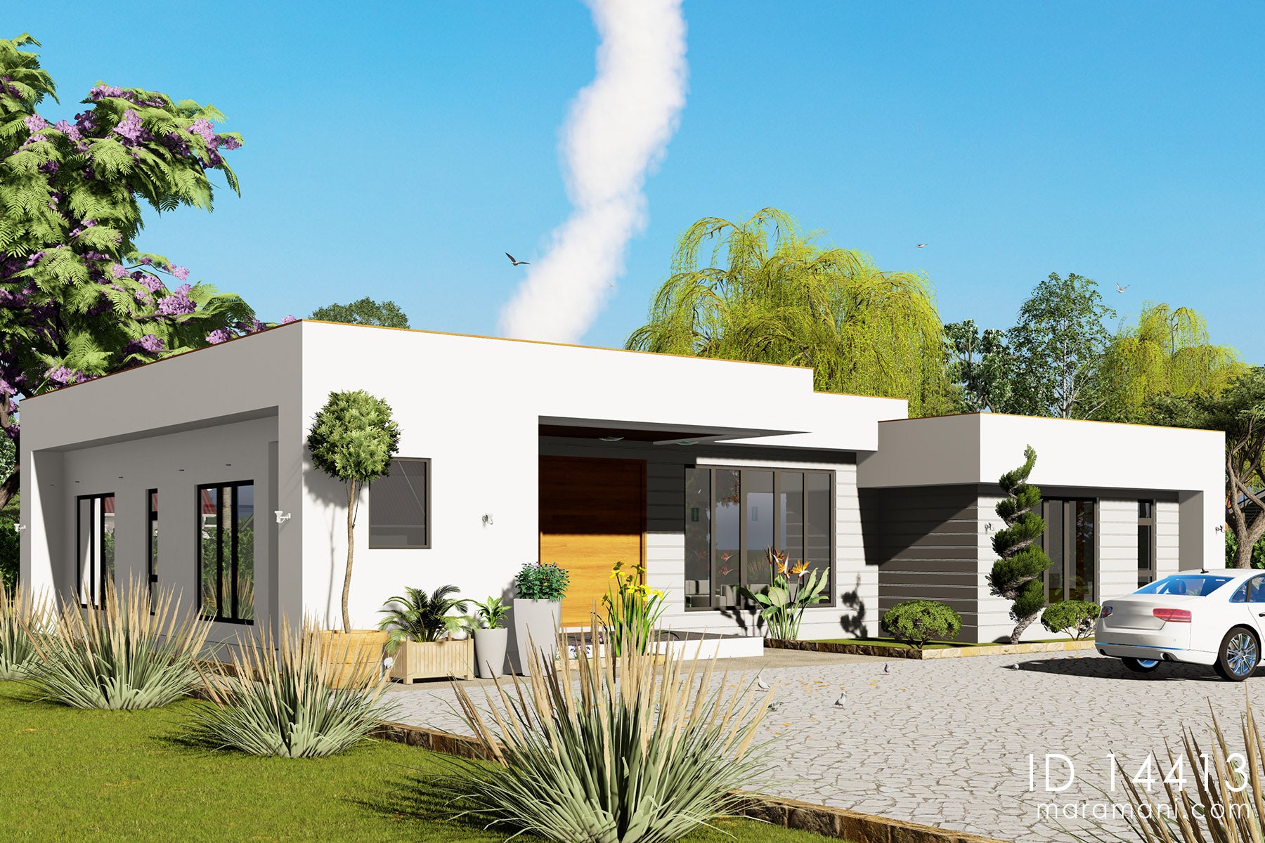 Spacious 4-Bedroom 4-Bathroom House Plan -ID 14413