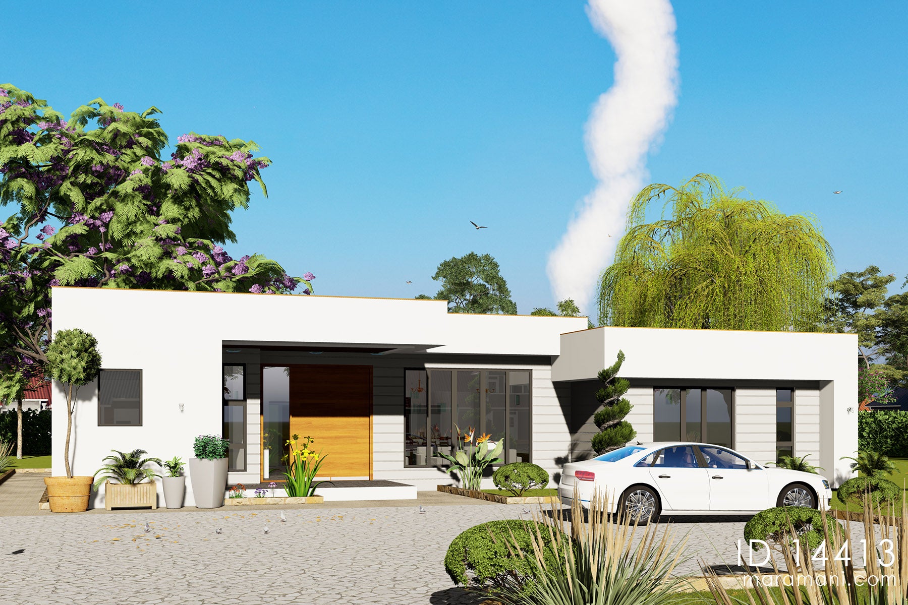 Spacious 4-Bedroom 4-Bathroom House Plan -ID 14413