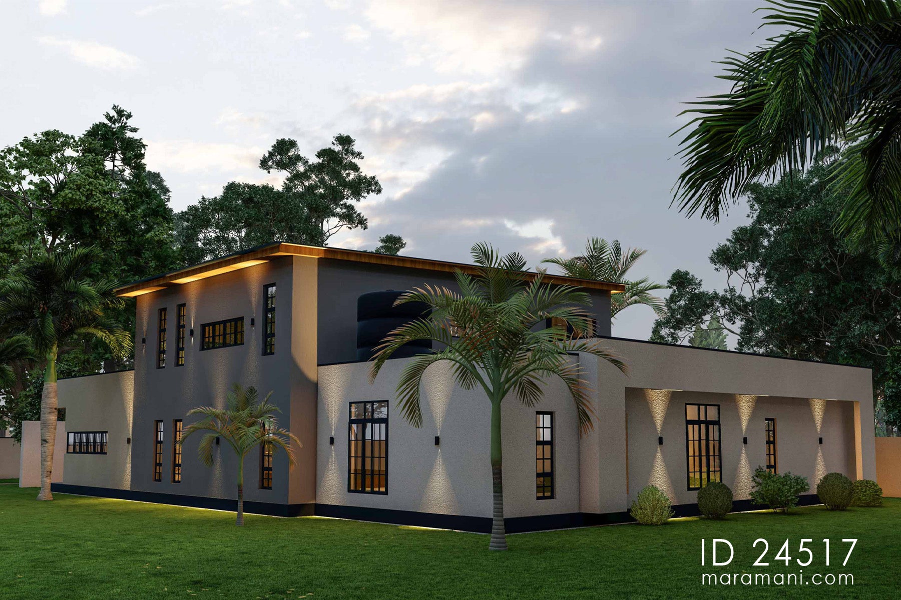 Modern 2-storey 4 Bedroom House - ID 24517