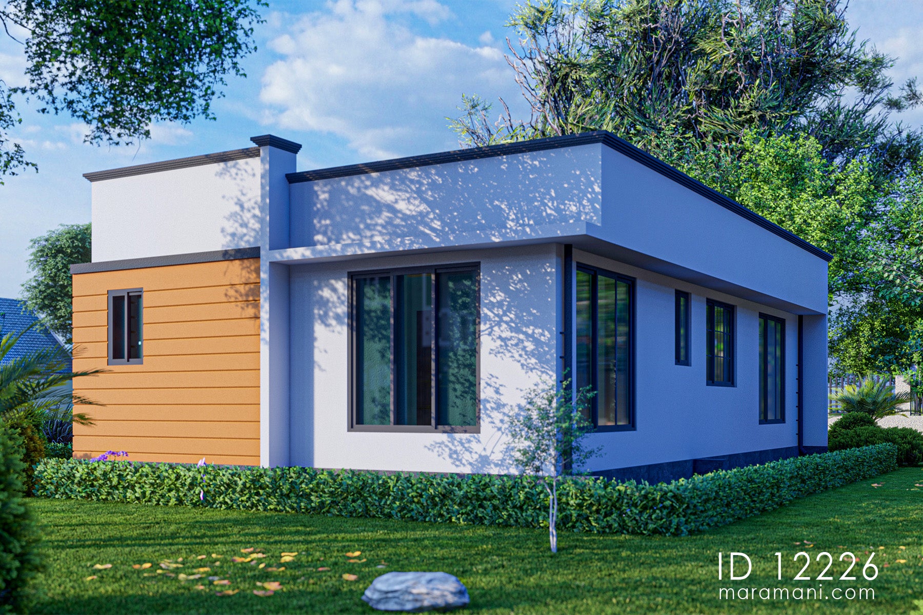 Modern 2 bedroom house plan - ID 12226