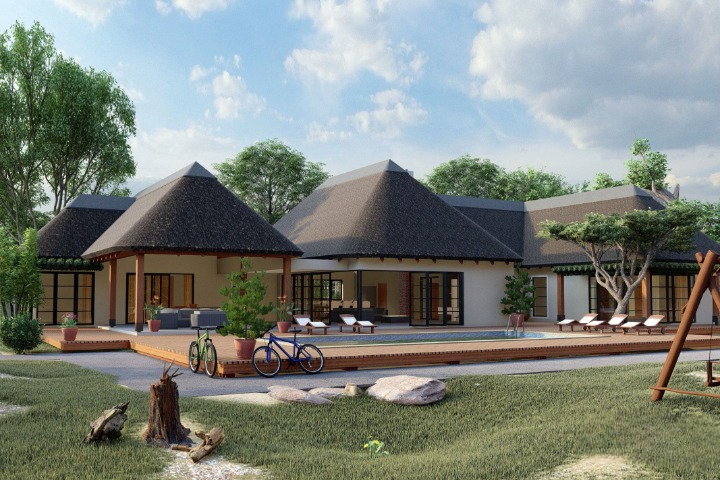 Thatch roof villa - ID 13411